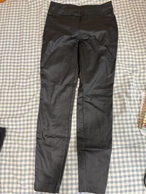 Stylish Black Trousers Faux leather look by New York & Co, size small